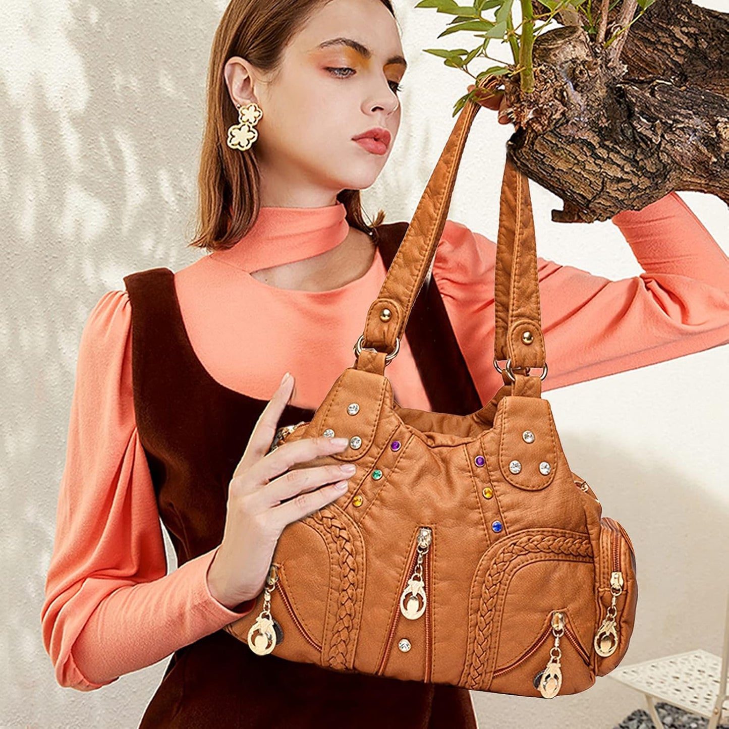 Rayne | Chic Multi-Pocket Design Crossbody Handbag
