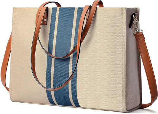 Patrick | Canvas Crossbody Laptop Tote