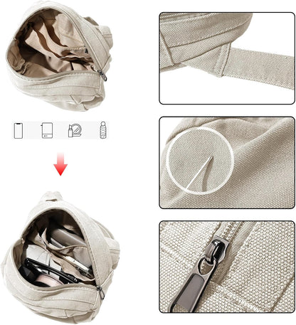 Arely | Vintage Canvas Crossbody Sling Bag