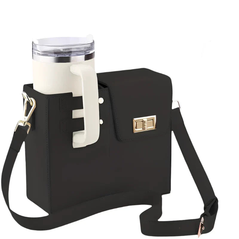 Louisa | Stylish & Multi-Functional Crossbody Messenger Water Cup Holder Bag
