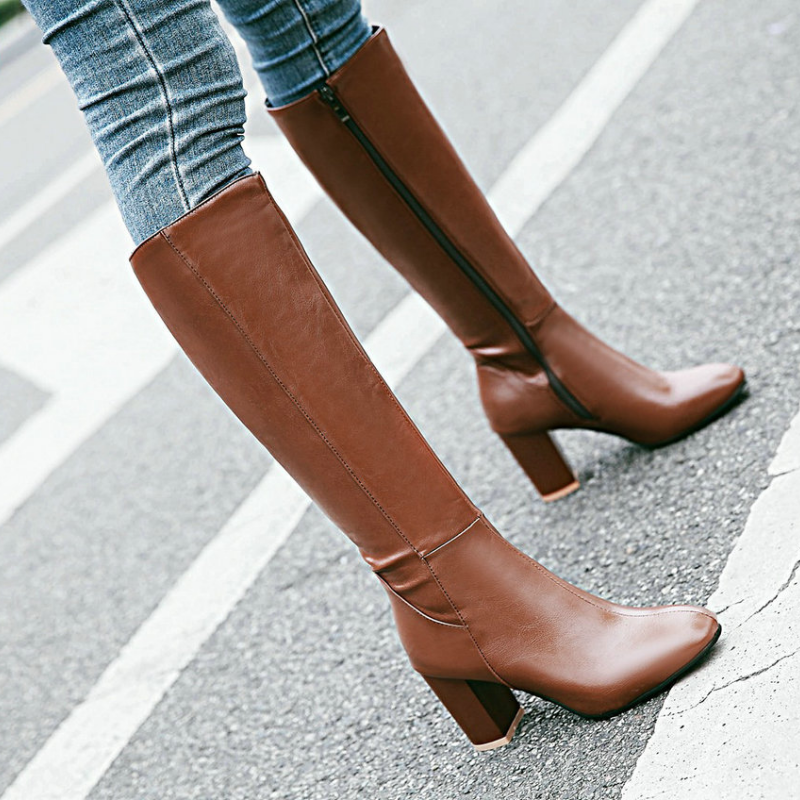 Brielle | Luxe Zip Boots – Elevate Your Look in Seconds
