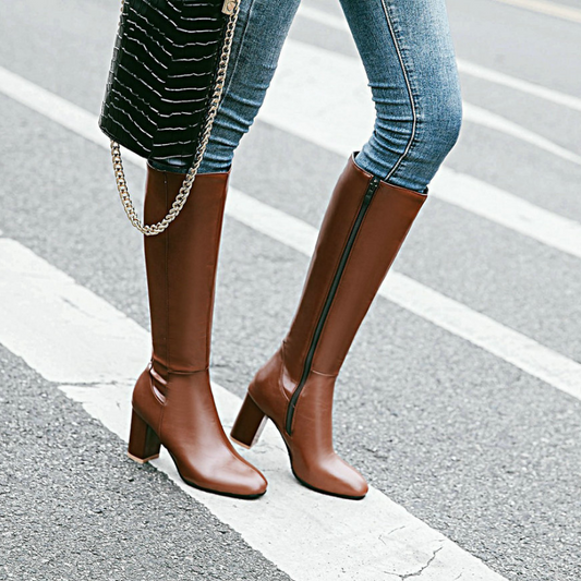 Brielle | Luxe Zip Boots – Elevate Your Look in Seconds