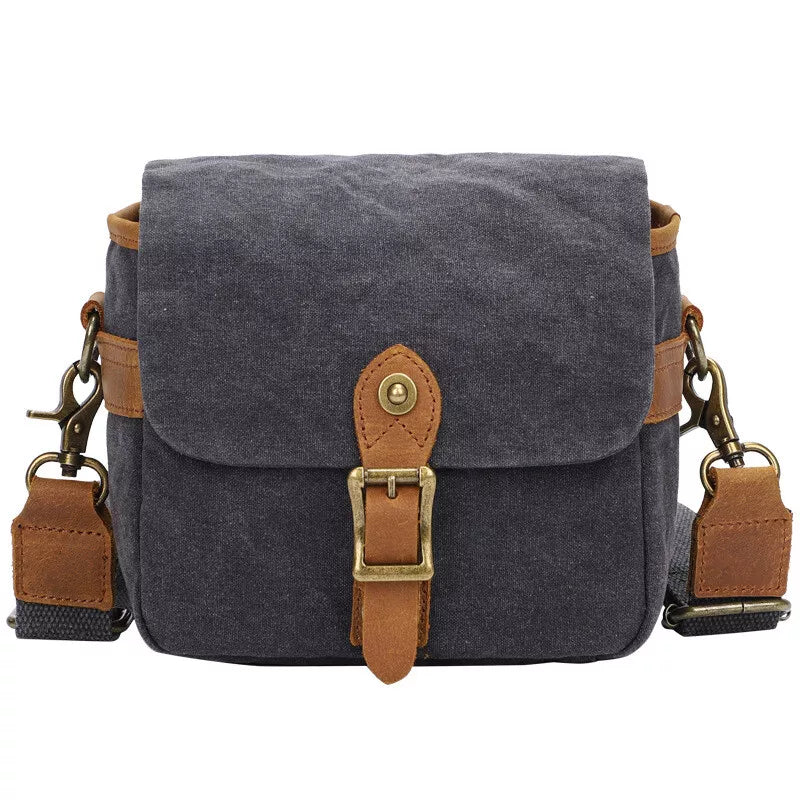 Lennox | Vintage Canvas Crossbody Camera Bag