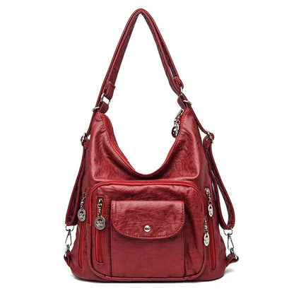 Vanessa | Women's Vintage Leather Crossbody Hobo Handbag