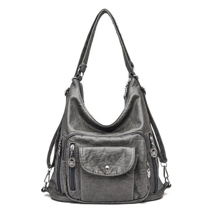 Vanessa | Women's Vintage Leather Crossbody Hobo Handbag