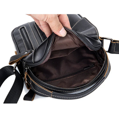 Victor | Men's Leather Crossbody Handbag