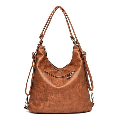 Vanessa | Women's Vintage Leather Crossbody Hobo Handbag