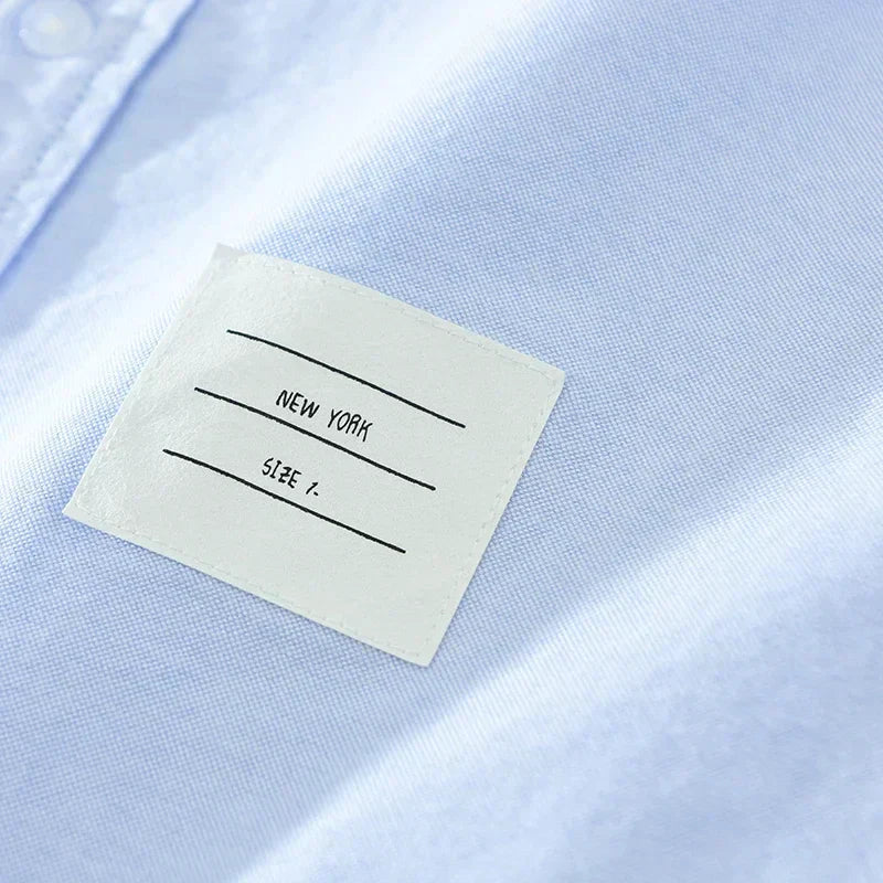 Blue Patchwork Shirt – Stylish & Comfortable
