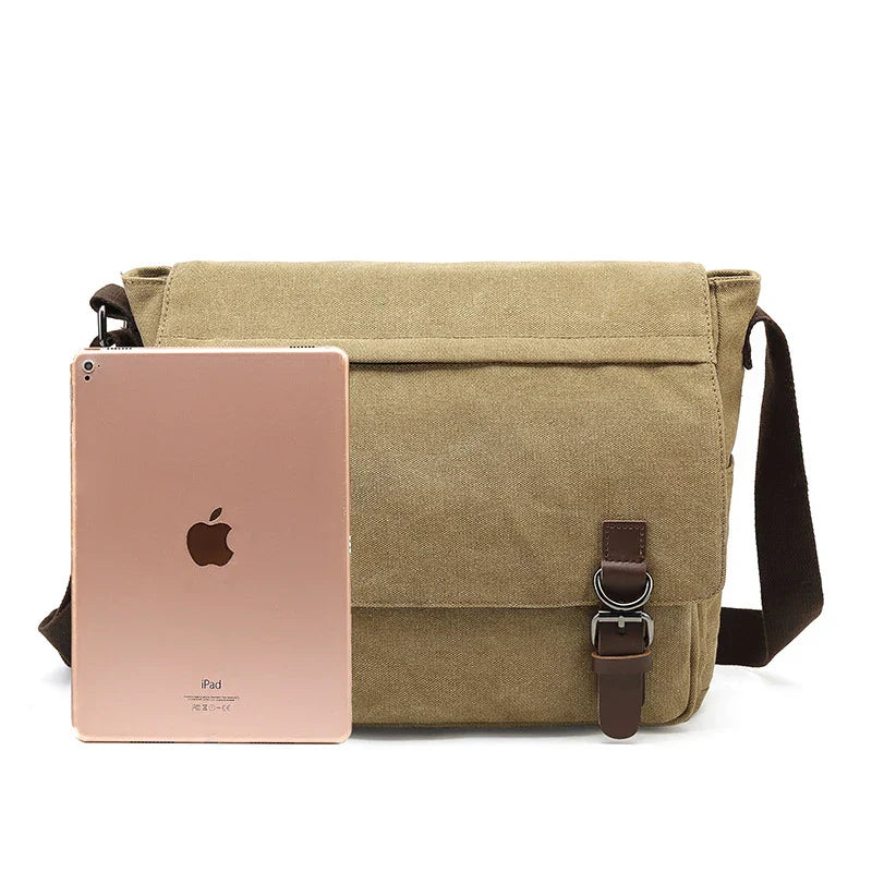 Tate | Rugged Canvas Men's Crossbody Messenger Bag