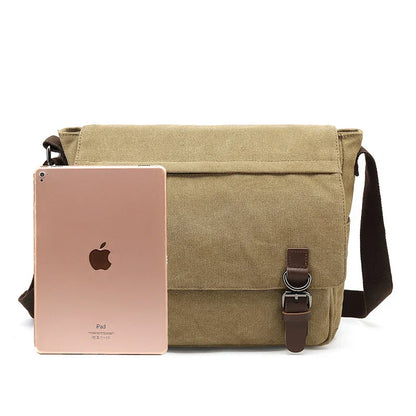 Tate | Rugged Canvas Men's Crossbody Messenger Bag