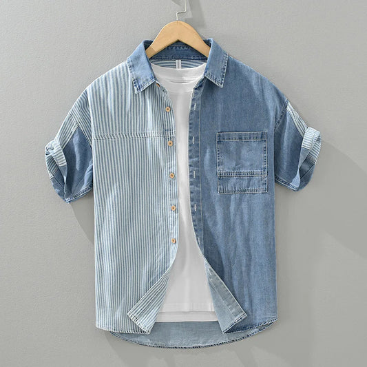 Striped Cotton Shirt – Modern & Comfortable