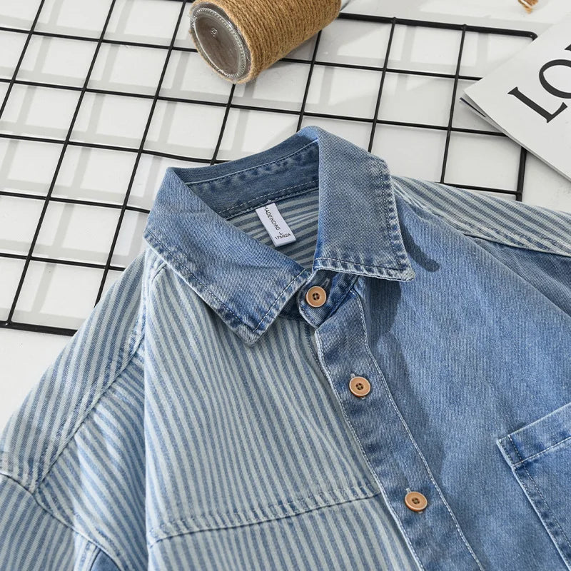 Striped Cotton Shirt – Modern & Comfortable
