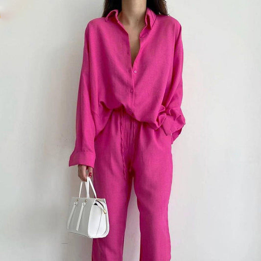 LISA | Chic Blouse and Trousers Ensemble - Lizabella Fashion