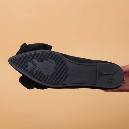 Aria | Pointed Flats – Bow Accent for a Chic Finish