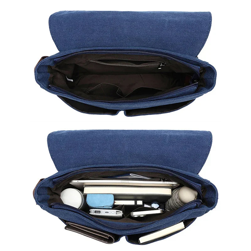 Israel | Men's Vintage Canvas Crossbody Messenger Bag