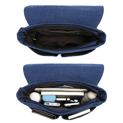 Israel | Men's Vintage Canvas Crossbody Messenger Bag