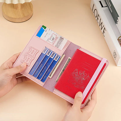 Linda | RFID Blocking Passport Card Holder Travel Wallet