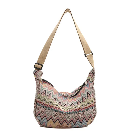 Livia | Women's Bohemian Canvas Crossbody Messenger Bag