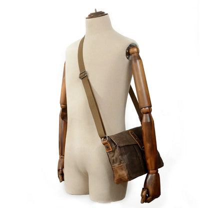 Jeremy | Vintage Waterproof Canvas Crossbody Messenger Bag