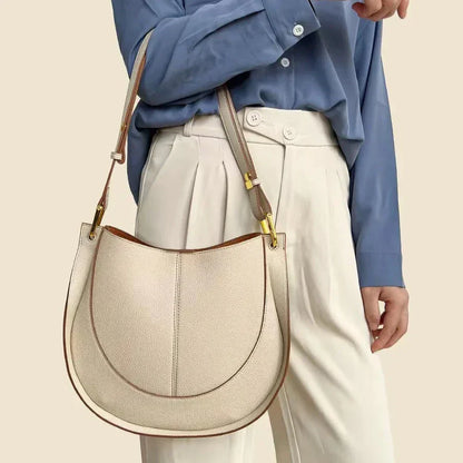 Chaya | Women's Leather Crossbody Messenger Saddle Bag