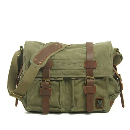 Peter | Rugged Canvas Men's Crossbody Messenger Bag