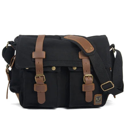 Peter | Rugged Canvas Men's Crossbody Messenger Bag