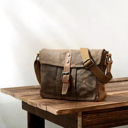 Jeremy | Vintage Waterproof Canvas Crossbody Messenger Bag