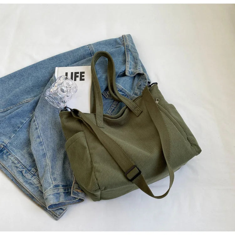 Teresa | Corduroy Crossbody Travel Bag