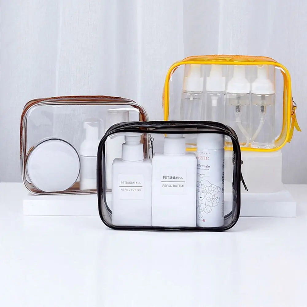 Samantha | Compact & Portable Transparent Design Makeup Pouch