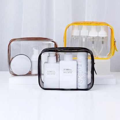 Samantha | Compact & Portable Transparent Design Makeup Pouch