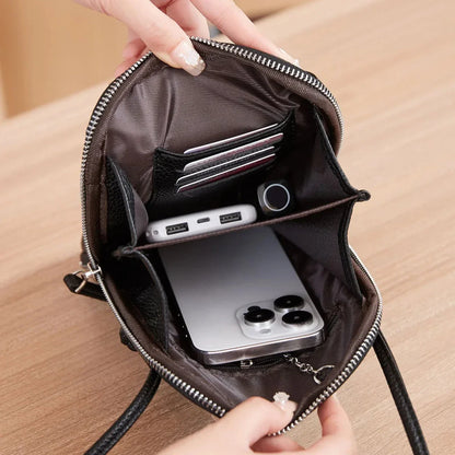 Artemis | Small Compact Chic Leather Crossbody Phone Bag