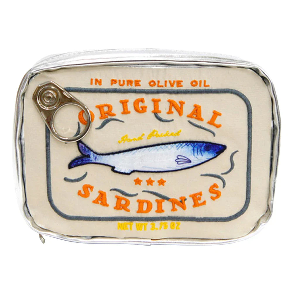 Cathy | Embroidered Cat-Fish Cosmetic Bag
