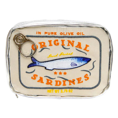 Cathy | Embroidered Cat-Fish Cosmetic Bag