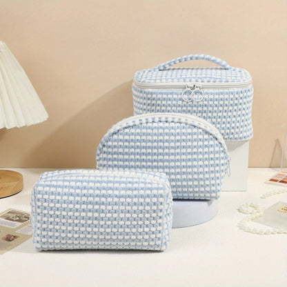 Emily | Stylish & Versatile Soft Corduroy Cosmetic Pouch Set