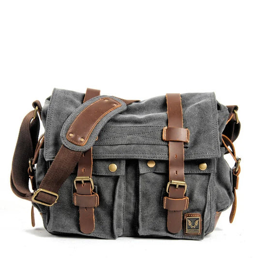 Peter | Rugged Canvas Men's Crossbody Messenger Bag