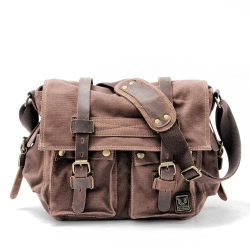 Peter | Rugged Canvas Men's Crossbody Messenger Bag
