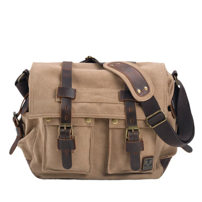Peter | Rugged Canvas Men's Crossbody Messenger Bag