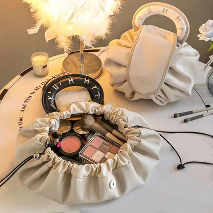 Alena | Large Foldable Drawstring Cosmetic Makeup Travel Bag