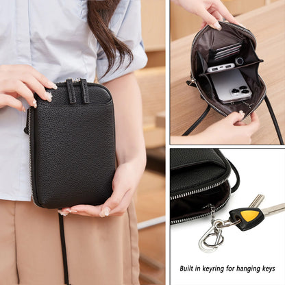 Artemis | Small Compact Chic Leather Crossbody Phone Bag