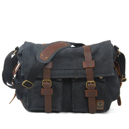 Peter | Rugged Canvas Men's Crossbody Messenger Bag