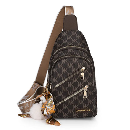 Adley | Women's Leather Crossbody Chest Travel Sling Bag
