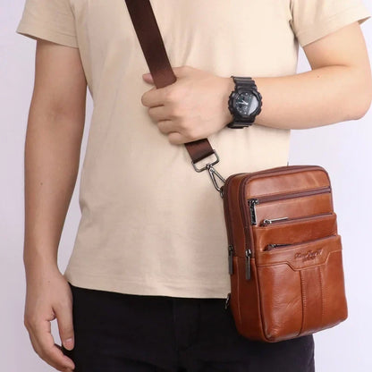 Simon | Men's Leather Crossbody Messenger Bag