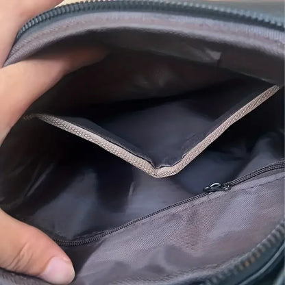 Abraham | Men's Leather Small Crossbody Messenger Bag