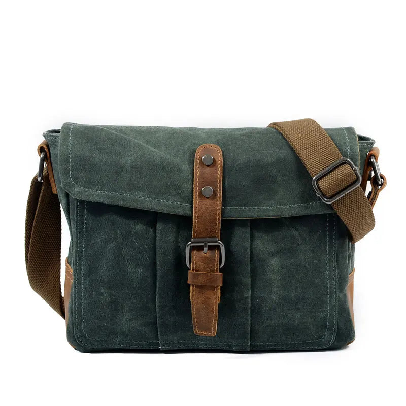 Jeremy | Vintage Waterproof Canvas Crossbody Messenger Bag