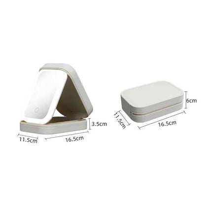 Kori | Portable LED Lighted Mirror Travel Makeup Case