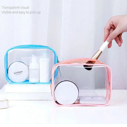 Samantha | Compact & Portable Transparent Design Makeup Pouch