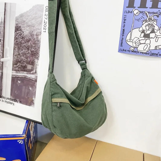 Rory | Canvas Crossbody Messenger Bag