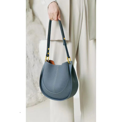 Chaya | Women's Leather Crossbody Messenger Saddle Bag