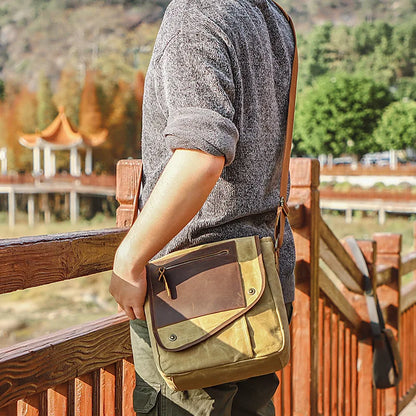 Caden | Vintage Canvas Men's Crossbody Messenger Bag