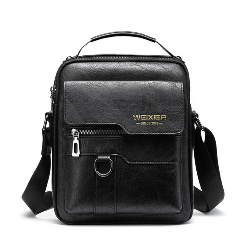 Abraham | Men's Leather Small Crossbody Messenger Bag